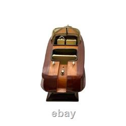 Boat Model Wood Luxury Design Vintage Nautical Office Decor Gift