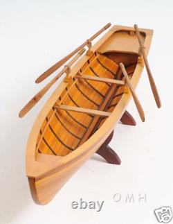 Boston Whitehall Row Boat Wood Model 24 Pulling Boat Tender New