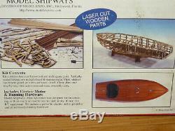 Brand New Model Shipways Miss Adventure Rc Racing Boat Wood Model Kit 1/6 1830