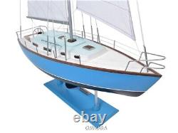 Bristol 35 Sailboat Wooden Yacht Model 29 Sloop Handcrafted Built Boat New