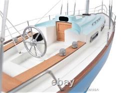 Bristol 35 Sailboat Wooden Yacht Model 29 Sloop Handcrafted Built Boat New