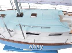 Bristol 35 Sailboat Wooden Yacht Model 29 Sloop Handcrafted Built Boat New