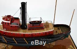 Brooklyn Tugboat Handcrafted Boat Model 24 Museum Quality