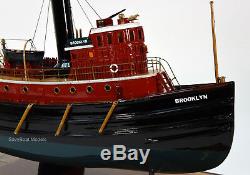 Brooklyn Tugboat Handcrafted Boat Model 24 Museum Quality