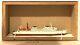 Carat C-17 Germany Ferry Warnemünde 1/1250 Model Ship With Wood Support