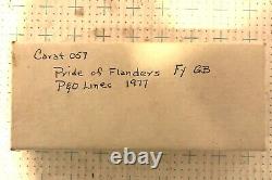 CARAT C-57 UK FERRY PRIDE OF FLANDERS 1/1250 MODEL SHIP With WOOD SUPPORT
