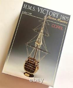 COREL SM24 VICTORY CROSS SECTION 198 SCALE Wooden Ship Model Kit