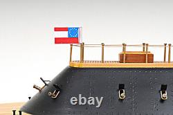 CSS Virginia Civil War Ironclad Wooden Ship Scale Model 28 Confederate Navy New