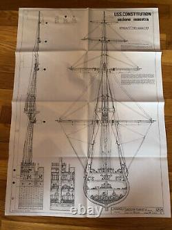 C. Mamoli USS Constitution Cross Section Model Kit 193 Scale NEW Ship Model