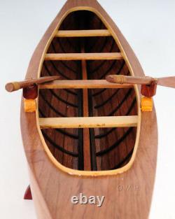 Canadian Peterborough Canoe Wooden Model 24 Fully Assembled Built Boat New