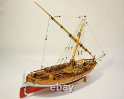 Cargo Sailboat Leudo 148 430mm 17 Sailboat Wooden Model Ship Kit