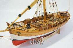 Cargo Sailboat Leudo 148 430mm 17 Sailboat Wooden Model Ship Kit