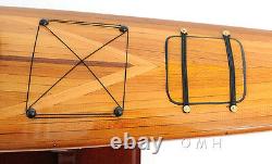 Cedar Strip Aleut and Eskimo Kayak 42 Wood Model For Display Only Assembled