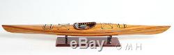 Cedar Strip Built Kayak Wood Display Canoe Model 42 Fully Assembled Boat New