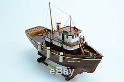 Cheryl Ann Tug Boat Model Wooden Ship 20 Handcrafted Assembled 1955 Waterfront