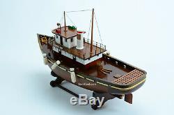 Cheryl Ann Tug Boat Model Wooden Ship 20 Handcrafted Assembled 1955 Waterfront