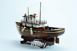 Cheryl Ann Tug Boat Model Wooden Ship 20 Handcrafted Assembled 1955 Waterfront