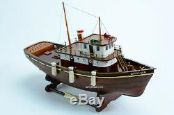 Cheryl Ann Tug Boat Model Wooden Ship 20 Handcrafted Assembled 1955 Waterfront