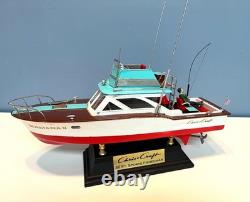Chris Craft 40 Ft. Sports Fisherman Model Boat 15 Custom Made w Display Stand