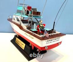 Chris Craft 40 Ft. Sports Fisherman Model Boat 15 Custom Made w Display Stand