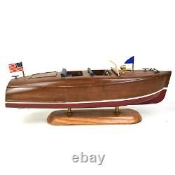 Chris Craft Barrel Back Mahogany Runabout Model Wood Boat Dumas 1940