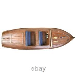 Chris Craft Barrel Back Mahogany Runabout Model Wood Boat Dumas 1940