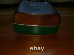 Chris Craft Barrel Back Runabout Mahogany Wood Model Wooden Boat Green Vtg 1940