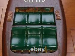 Chris Craft Barrel Back Runabout Mahogany Wood Model Wooden Boat Green Vtg 1940