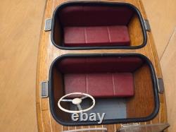 Chris Craft Barrel Back mahogany runabout speedboat model RC ready 29.5