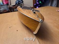 Chris Craft Barrel Back mahogany runabout speedboat model RC ready 29.5