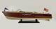 Chris Craft Capri Handcrafted Wooden Model Boat Ready To Display