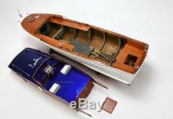 Chris Craft Catalina Handcrafted Wooden Classic Boat Model 31.5 RC Ready