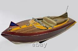 Chris Craft Cobra Handcrafted Wooden Model Boat Ready To Display