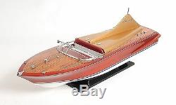 Chris Craft Cobra Speed Boat Painted 33' Wood Model Ship Assembled