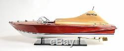 Chris Craft Cobra Speed Boat Painted 33' Wood Model Ship Assembled