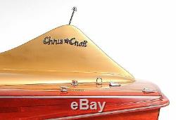 Chris Craft Cobra Speed Boat Painted 33' Wood Model Ship Assembled