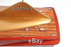 Chris Craft Cobra Speed Boat Painted 33' Wood Model Ship Assembled