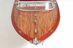 Chris Craft Cobra Speed Boat Painted 33' Wood Model Ship Assembled