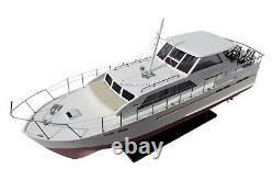 Chris Craft Commander 47 32 Handcrafted Wooden Model Boat Ready Display