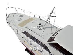 Chris Craft Commander 47 32 Handcrafted Wooden Model Boat Ready Display