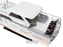 Chris Craft Commander 47 32 Handcrafted Wooden Model Boat Ready Display
