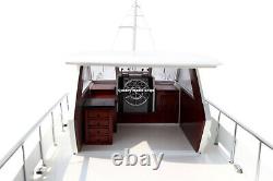 Chris Craft Commander 47 32 Handcrafted Wooden Model Boat Ready Display