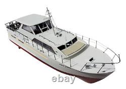 Chris Craft Commander 47 32 Handcrafted Wooden Model Boat Ready Display