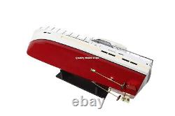 Chris Craft Commander 47 32 Handcrafted Wooden Model Boat Ready Display