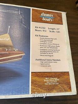 Chris Craft Kit#1232 27 Long, 1/8th Scale, 1955 Cobra Wooden Boat Model Kit R/c