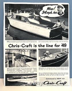 Chris Craft Model Boat 28 Ft. Custom Cabin Cruiser Model Yacht 19 Long