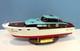 Chris Craft Model Boat Covered Bridge Cruiser Yacht Model 18 Long W Wooden Base