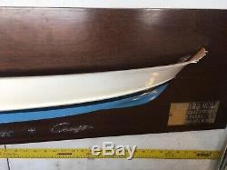 Chris Craft Original Half Hull Wood Ship Chris Smith Boat Model 1/1 Blue White