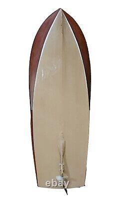 Chris Craft R/C Runabout Speed Boat Classic 27 Model with Custom Wood Box