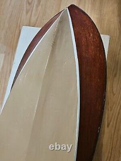 Chris Craft R/C Runabout Speed Boat Classic 27 Model with Custom Wood Box
